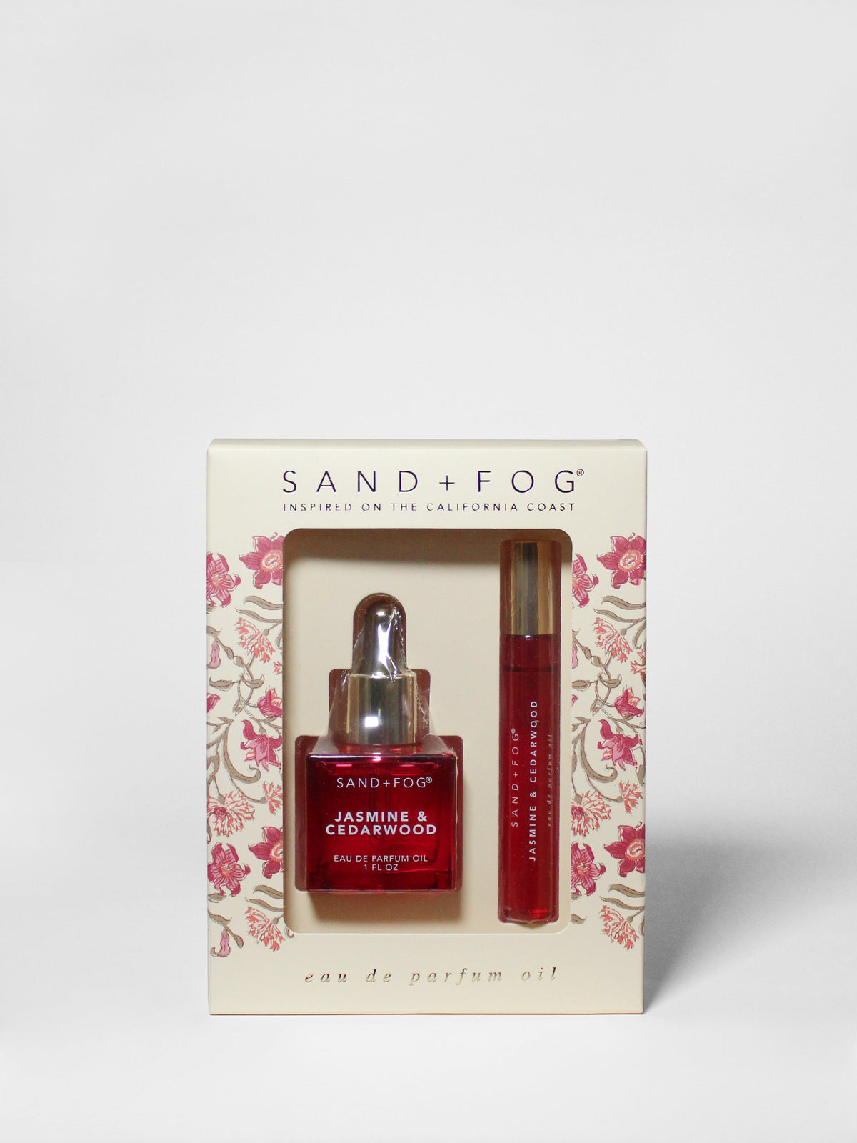 Elegant Perfume Oil Rollerball and Perfume Dropper Set - Jasmine & Cedarwood