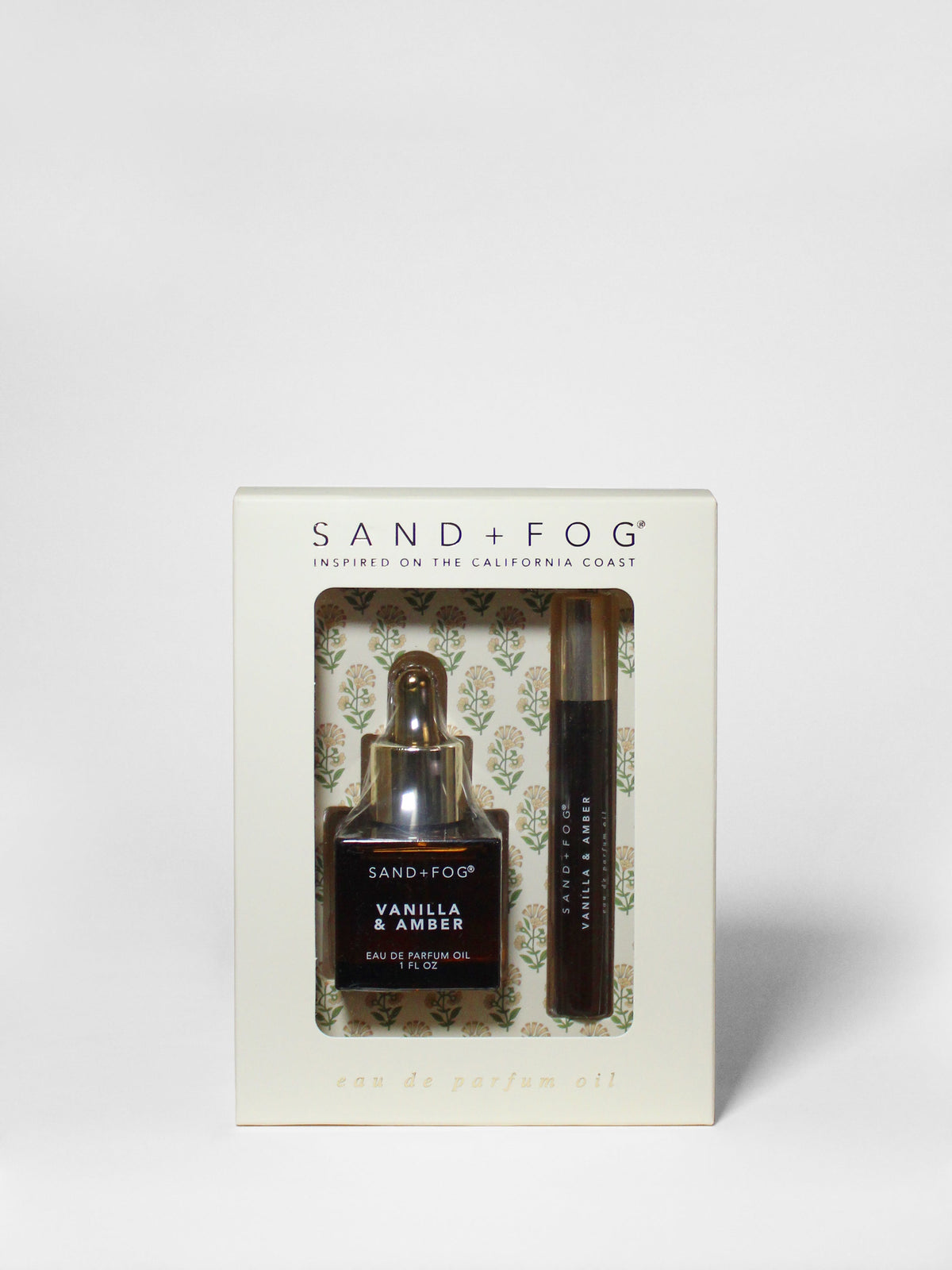 Elegant Perfume Oil Rollerball and Perfume Dropper Set - Vanilla & Amber