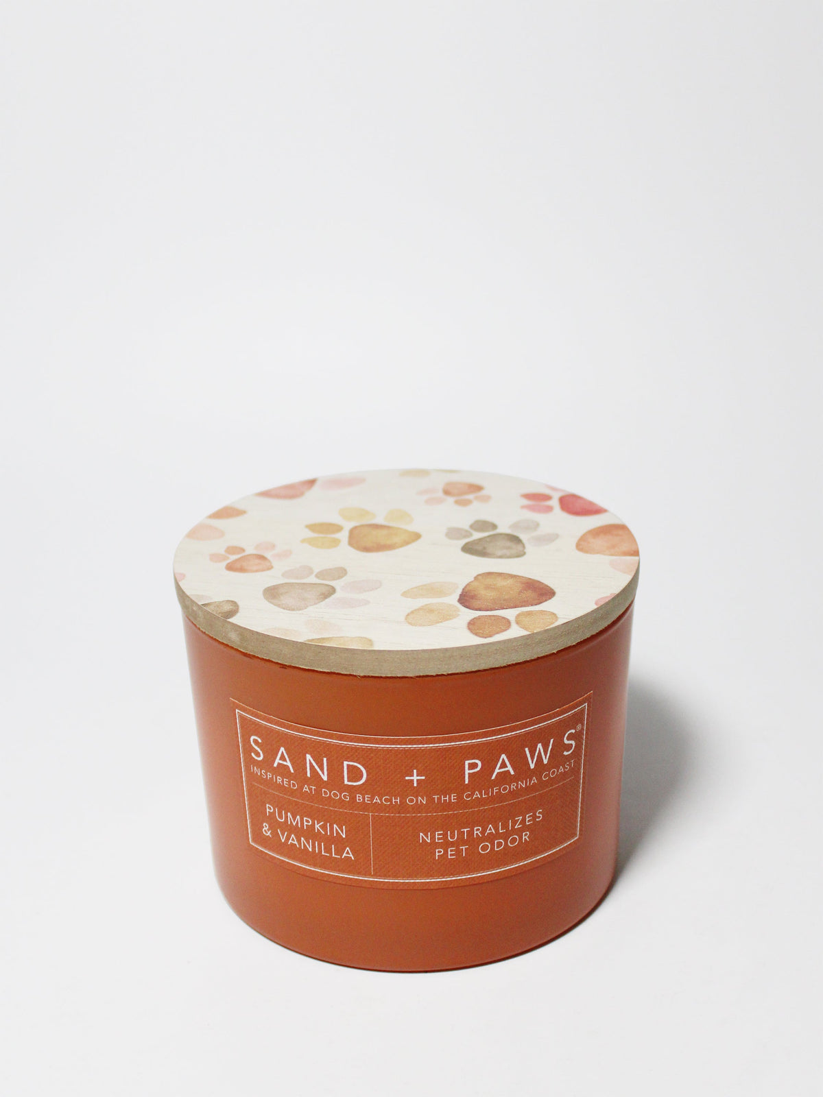 Cozy Sand + Paws Pumpkin & Vanilla 12 oz scented candle
