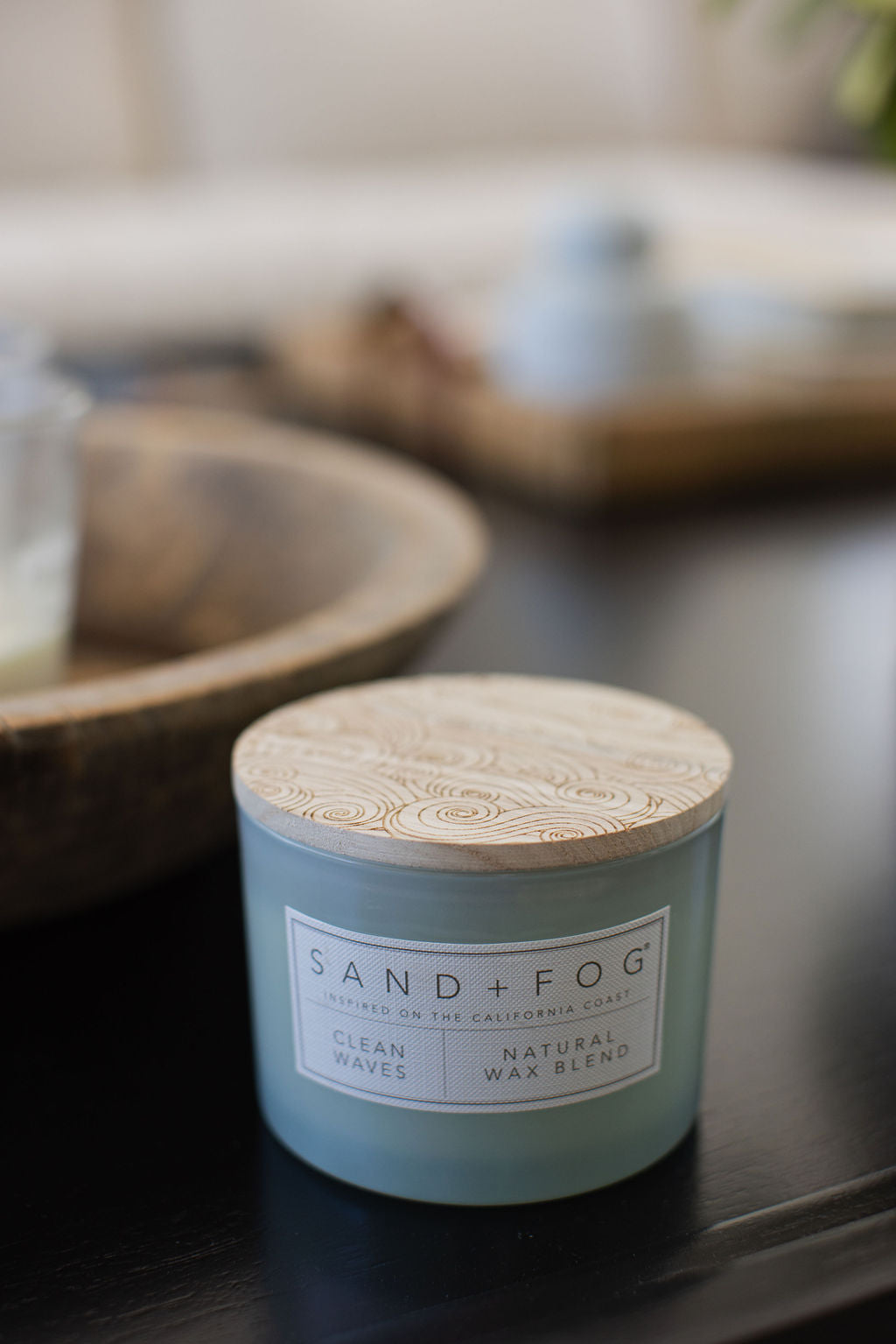 Cozy Clean Waves 12 oz scented candle