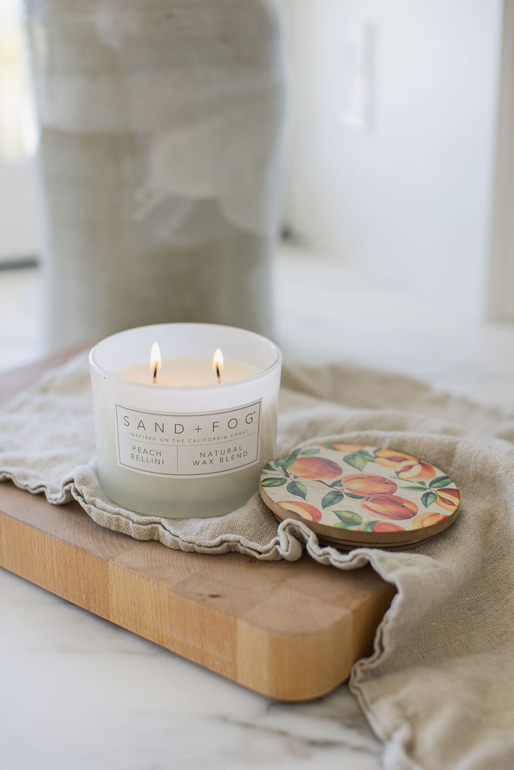 Cozy Peach Bellini 12 oz scented candle