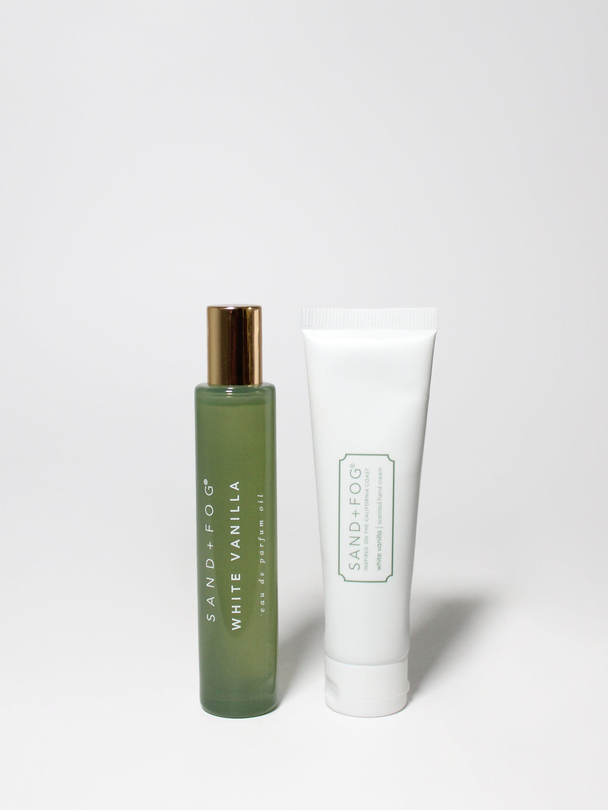 Elegant Hand Cream and Perfume Oil Rollerball Set - White Vanilla
