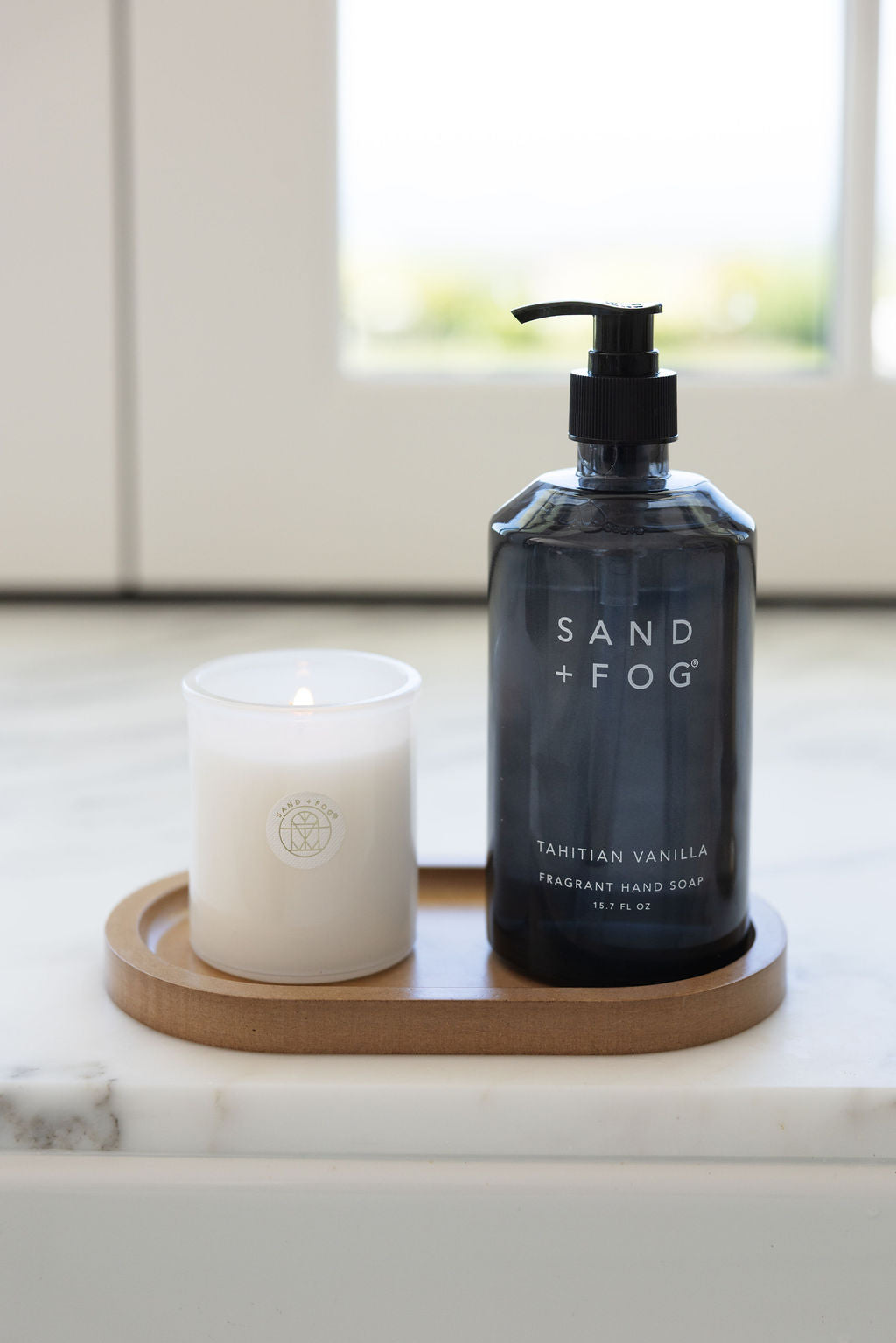 Cozy Tahitian Vanilla Hand Soap & Candle Set